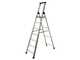 S.T.P. Issima, 7 pelda&ntilde;os, 2,20 m - Escalera de aluminio con caballete