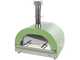 Clementi Gold - Horno de le&ntilde;a para pizza para exteriores - C&aacute;mara de cocci&oacute;n 80 x 60 - 4 pizzas - Verde