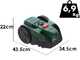 Bosch VISIMOW18V-100 - Robot cortac&eacute;sped - Sin instalaci&oacute;n - BATER&Iacute;A Y CARGADOR NO EST&Aacute;N INCLUIDOS
