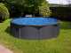 Gre Anthracite Redonda &Oslash;350 x 120 cm - Piscina desmontable de acero