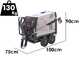 Idromatic Eco 120.11 - Hidrolimpiadora profesional de agua caliente - 130 bar - 660 L/h - Monof&aacute;sica