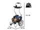 Annovi &amp; Reverberi AR 630K - Hidrolimpiadora con carro profesional - 150 bar m&aacute;x - 600 L/h