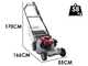 KAAZ LM 5360 HXAR PRO HS - Cortac&eacute;sped de gasolina autopropulsado - Honda GXV 160 - Corte de 53 cm - Con card&aacute;n - Rodillo met&aacute;lico