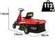 Geotech RM 75-610 BSM - Tractor cortac&eacute;sped mini-rider con cambio mec&aacute;nico - Motor de 224 cc