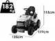 Blackstone CONDOR 98-170 LM - Tractor cortac&eacute;sped con cambio mec&aacute;nico - Salida lateral - Mulching