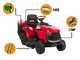A 98 HD - Tractor cortac&eacute;sped - Cambio hidrost&aacute;tico - Recogedor - Mulching