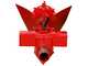 Aporcador AS1-5 con enganche r&aacute;pido regulable y barra porta-herramientas - Para motocultores de 6-10 HP