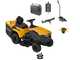 Stiga Estate 384e - Kit Tractor cortac&eacute;sped con 1 m&oacute;dulo bater&iacute;a ePower Pro 56 V/40 Ah - Recogedor y mulching