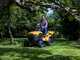 Stiga Estate 384e - Kit Tractor cortac&eacute;sped con 1 m&oacute;dulo bater&iacute;a ePower Pro 56 V/40 Ah - Recogedor y mulching