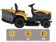 Stiga Estate 384e - Kit Tractor cortac&eacute;sped con 1 m&oacute;dulo bater&iacute;a ePower Pro 56 V/40 Ah - Recogedor y mulching