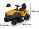 Stiga Tornado 398e - Kit Tractor cortac&eacute;sped + 2 m&oacute;dulos bater&iacute;a ePower Pro 56V/40Ah - Salida lateral y mulching
