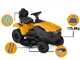 Stiga Tornado 398e - Kit Tractor cortac&eacute;sped + 2 m&oacute;dulos bater&iacute;a ePower Pro 56V/40Ah - Salida lateral y mulching