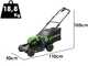 Greenworks GD48LM41II - Cortac&eacute;sped de bater&iacute;a - 48 V/4 Ah - Corte de 41 cm