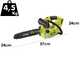 Ryobi RY36THCSX30A-140 - Electrosierra de poda - 36 V, 4 Ah - Espada de 30 cm