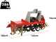 GeoTech Pro HRT-135 - Rotovator para tractor serie media - Enganche fijo