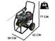 Ribimex RX22T - Hidrolimpiadora de gasolina - 250 bar - 1020 L/h - Motor Loncin de 420 cc
