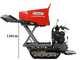 GeoTech Pro GeoPorter 550 DHSL Hydro - Carretilla con caj&oacute;n elevable tipo pant&oacute;grafo