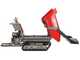 GeoTech Pro GeoPorter 650 DHS Hydro - Carretilla de orugas con caj&oacute;n dumper de 650 kg y pala - Cambio hidrost&aacute;tico