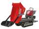 GeoTech Pro GeoPorter 650 DHS Hydro - Carretilla de orugas con caj&oacute;n dumper de 650 kg y pala - Cambio hidrost&aacute;tico