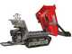 GeoTech Pro GeoPorter 650 DHS Hydro - Carretilla de orugas con caj&oacute;n dumper de 650 kg y pala - Cambio hidrost&aacute;tico