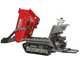 GeoTech Pro GeoPorter 650 DHS Hydro - Carretilla de orugas con caj&oacute;n dumper de 650 kg y pala - Cambio hidrost&aacute;tico