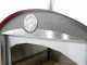 Horno de le&ntilde;a de exterior Minimus 50 Mini EXT en acero - Techo rojo