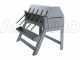Enotecnica Pillan 5B INOX - Embotelladora manual de 5 ca&ntilde;os con boquillas, dep&oacute;sito y chasis de acero inoxidable