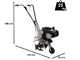MotoazadaAgri 2 con fresa 36 cm - Motor de gasolina B&amp;S 450 OHV - 1 marcha