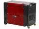 GeoTech Pro DGP8000SE-3 - Generador de corriente di&eacute;sel silencioso silencioso con ruedas y AVR 6 kW - Continua 5.5 kW Trif&aacute;sica + ATS