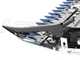 Barra segadora central profesional tipo SEMIFITTA con puntas laterales, cm 127