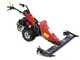 Barra segadora central profesional tipo SEMIFITTA con puntas laterales, cm 127