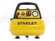 Stanley DN 200/8/6 - Compresor de aire el&eacute;ctrico port&aacute;til monof&aacute;sico, sin aceite - Motor 1.5 HP - 6 L