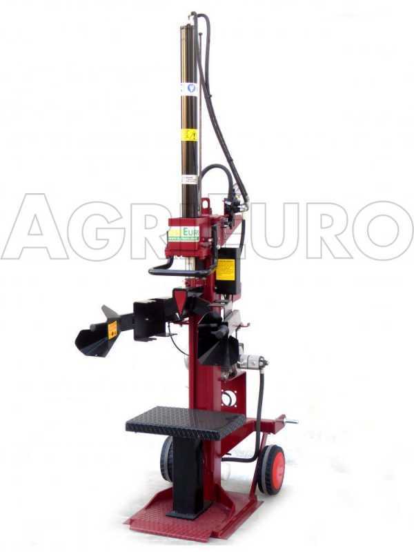 Rajadora de le&ntilde;a vertical el&eacute;ctrica AgriEuro SIE 10 toneladas, carrera 1000 mm