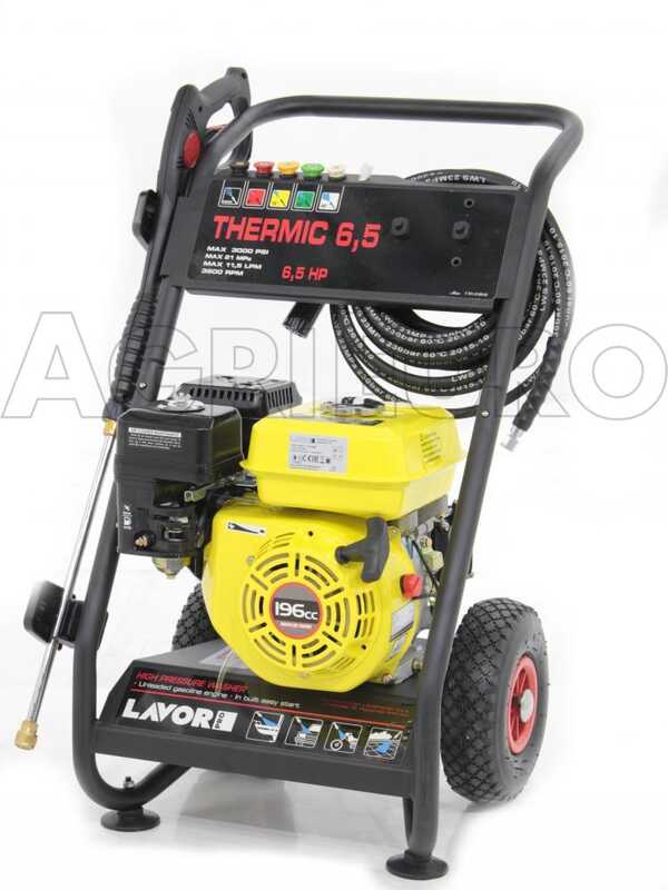 Hidrolimpiadora Lavor Pro Thermic 6,5 con motor 196 cc de gasolina - 180 bar