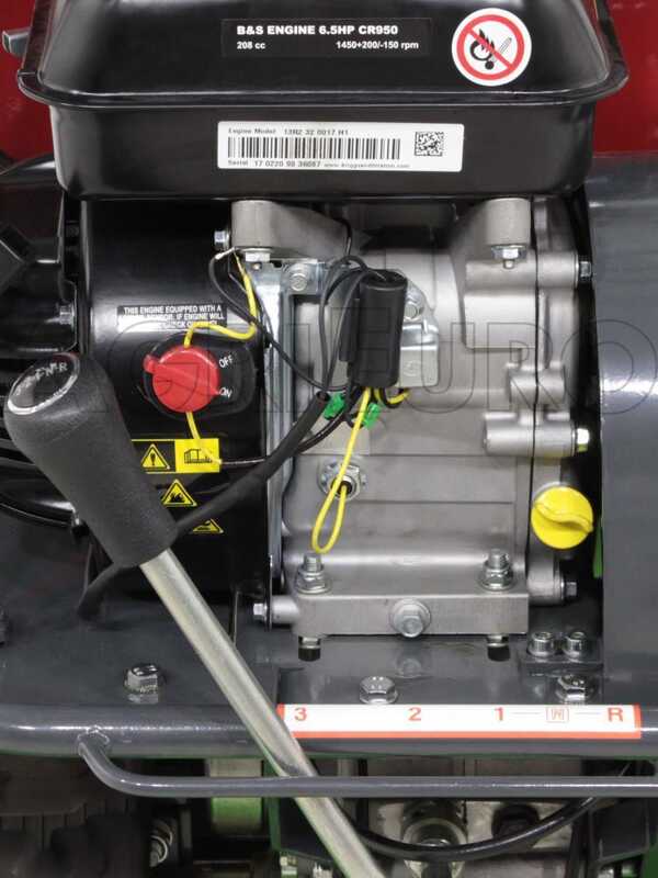 Carretilla de orugas GeoTech GeoPorter 330E BS B&amp;S CR950, caja extensible - capacidad 300 kg