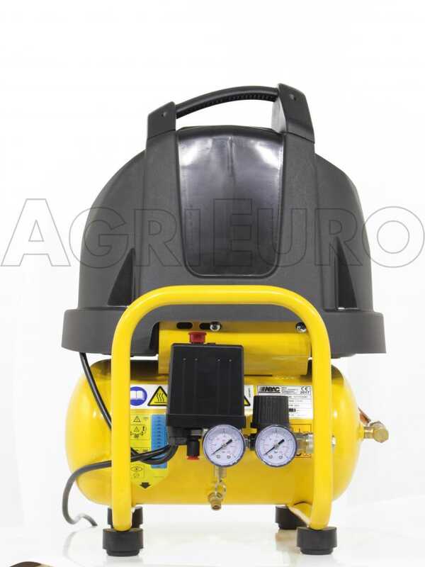 ABAC VENTO B15 - Compresor de aire el&eacute;ctrico port&aacute;til monof&aacute;sico, sin aceite - Motor 1.5 HP - 6 L