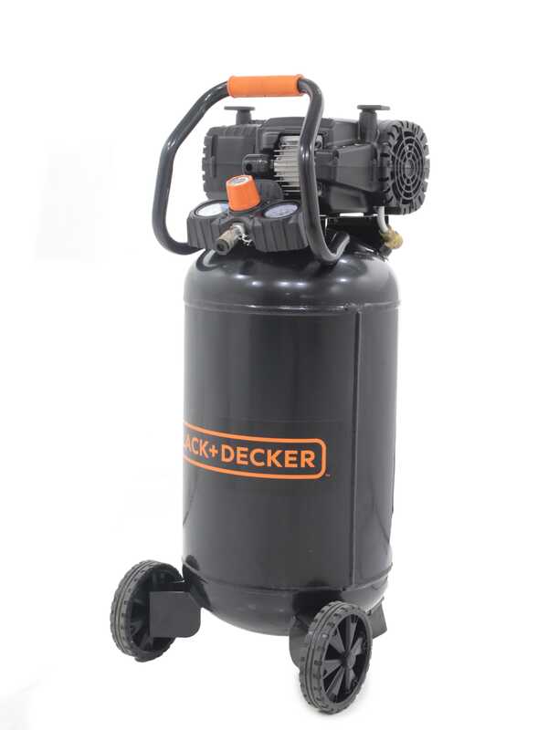 Black &amp; Decker BD 227/50V NK - Compresor de aire el&eacute;ctrico monof&aacute;sico, sin aceite - Motor 2 HP - 50 L