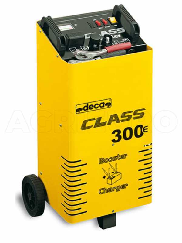 Cargador de bater&iacute;as arrancador Deca CLASS BOOSTER 300E con ruedas, monof&aacute;sico, 12-24V