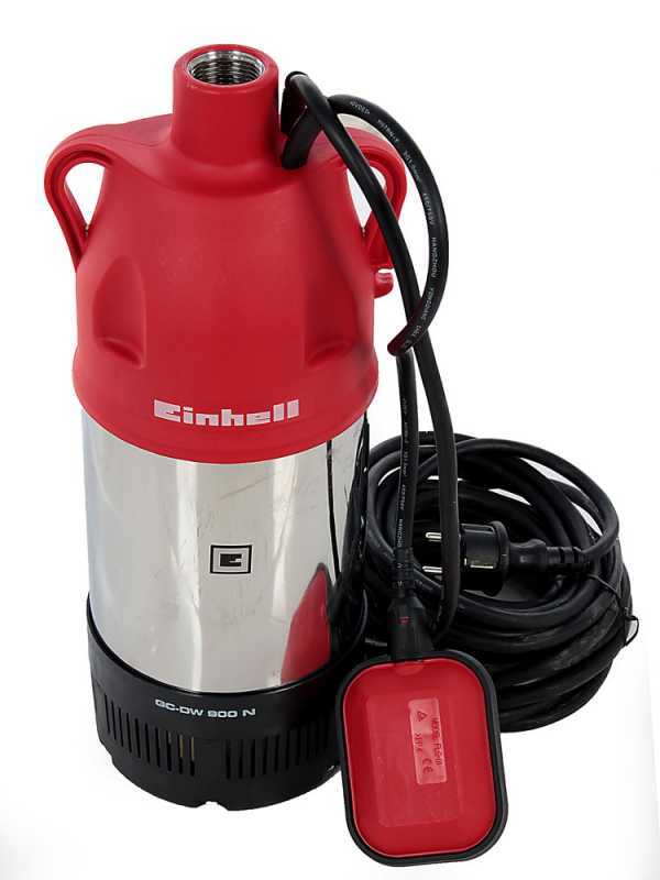 Bomba sumergible de profundidad Einhell GC-DW 900 N, electrobomba agua limpia 900 W