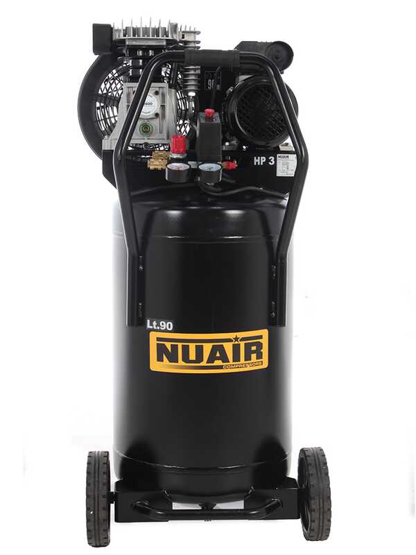 Nuair B2800B/3M/90V - Compresor de aire el&eacute;ctrico vertical monof&aacute;sico de correa - Motor 3 HP - 90 L
