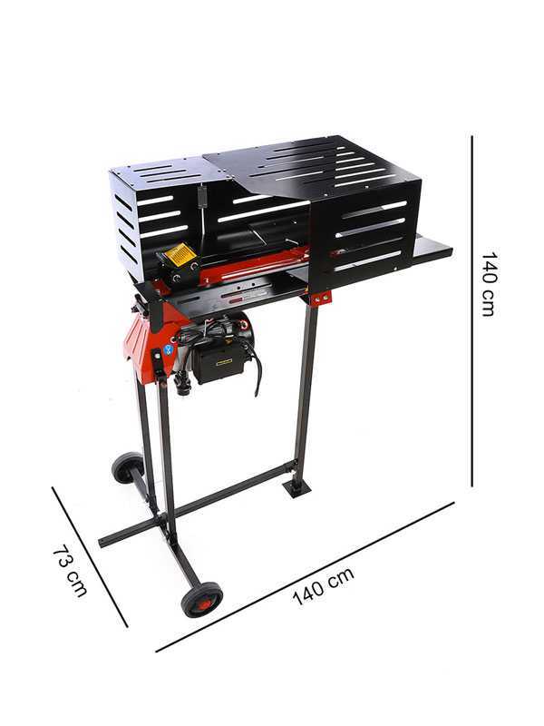 GeoTech SPHE 6 -Rajadora de le&ntilde;a el&eacute;ctrica - horizontal - 230V - Con carrillo