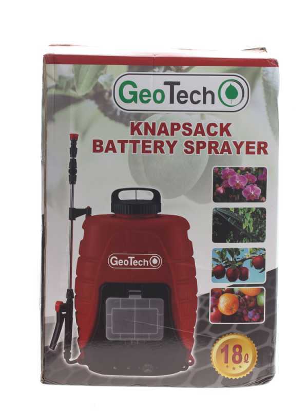 GeoTech BS183-Lithium - Pulverizador de mochila a bater&iacute;a - Bater&iacute;a de litio - 18L