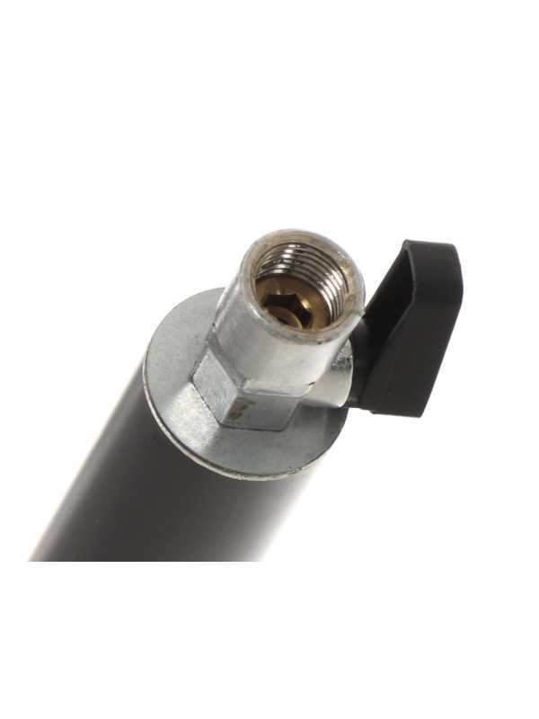 P&eacute;rtiga prolongadora negra de aluminio ExtraLight 200cm fija v&aacute;lvula de grifo