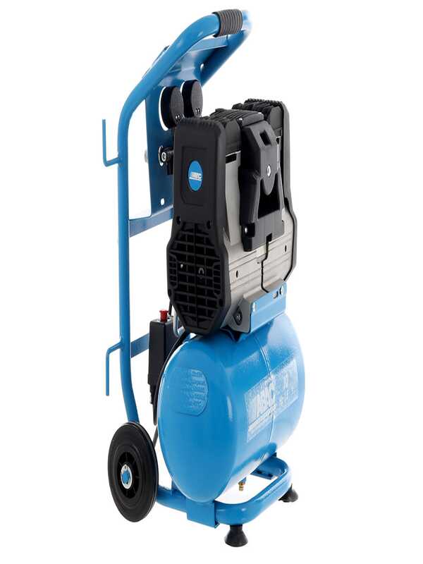 ABAC SILVERSTONE OS15P - Compresor de aire el&eacute;ctrico monof&aacute;sico silencioso, sin aceite - Motor 1.5 HP - 10 L