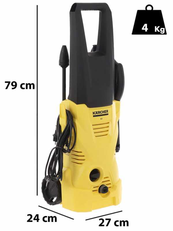 Hidrolimpiadora el&eacute;ctrica de agua fr&iacute;a K&auml;rcher K2 Home Kit T150 - Caudal 360 L/h