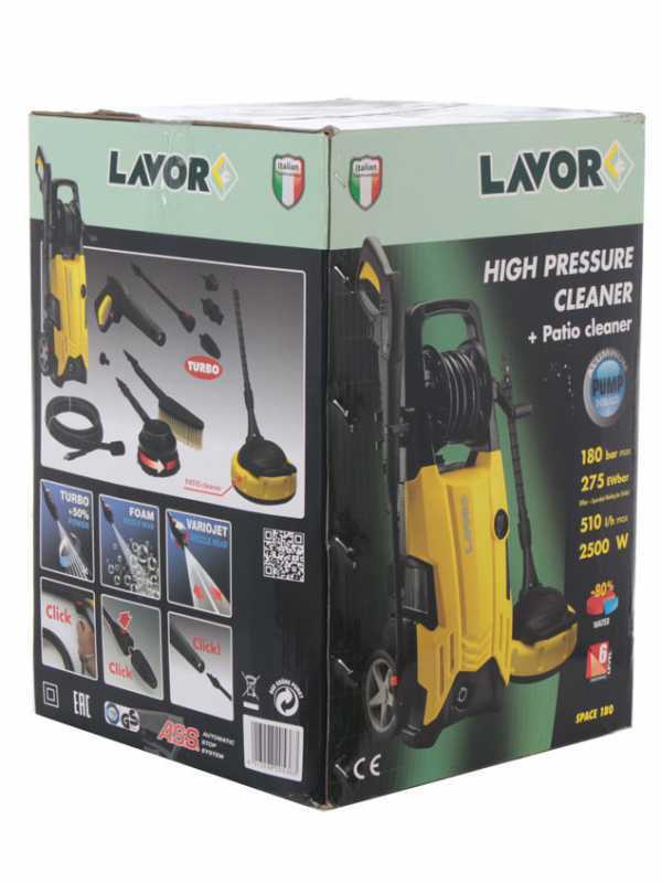 Lavor Space 180 - Hidrolimpiadora de agua fr&iacute;a Lavorwash semiprofesional - 510 l/h - 180 bar m&aacute;x