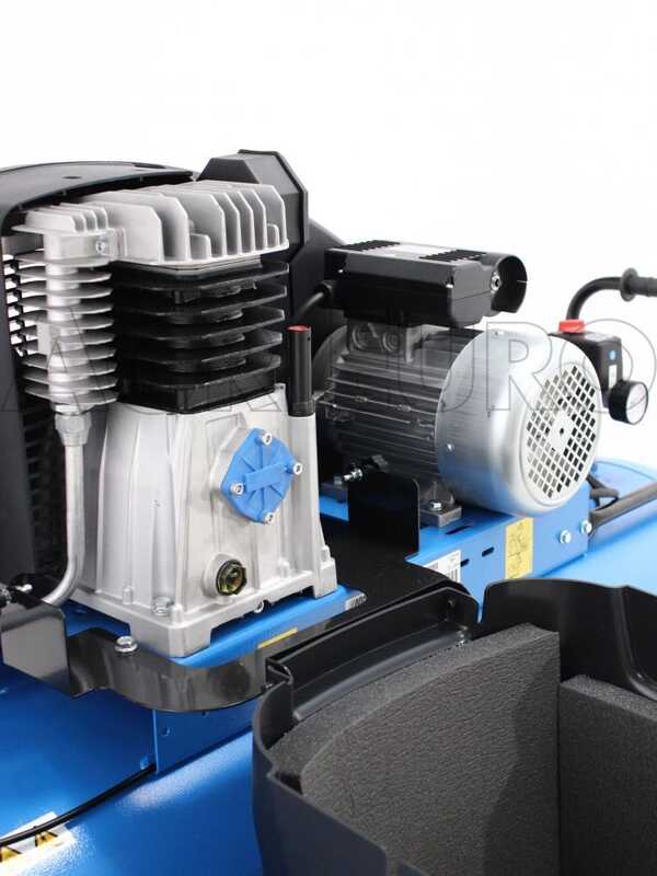 ABAC SILENT A39B 200 CM3 - Compresor de aire el&eacute;ctrico monof&aacute;sico de correa silencioso - Motor 3 HP - 200 L