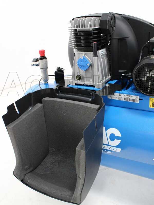 ABAC PRO A39B 200 CT3 - Compresor de aire el&eacute;ctrico trif&aacute;sico de correa silencioso - Motor 3 HP - 200 L