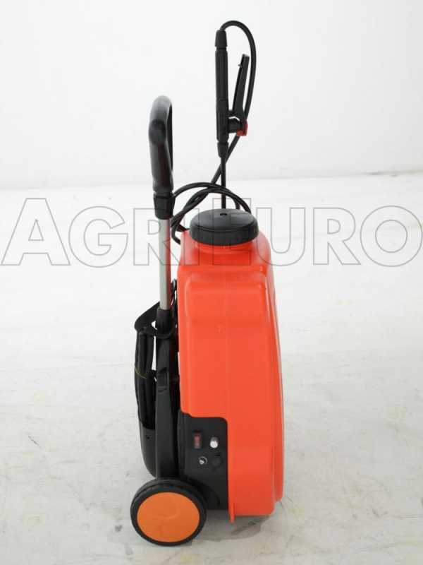 GeoTech SX-MD20E - Pulverizador el&eacute;ctrico de mochila + carro - Bater&iacute;a 12V