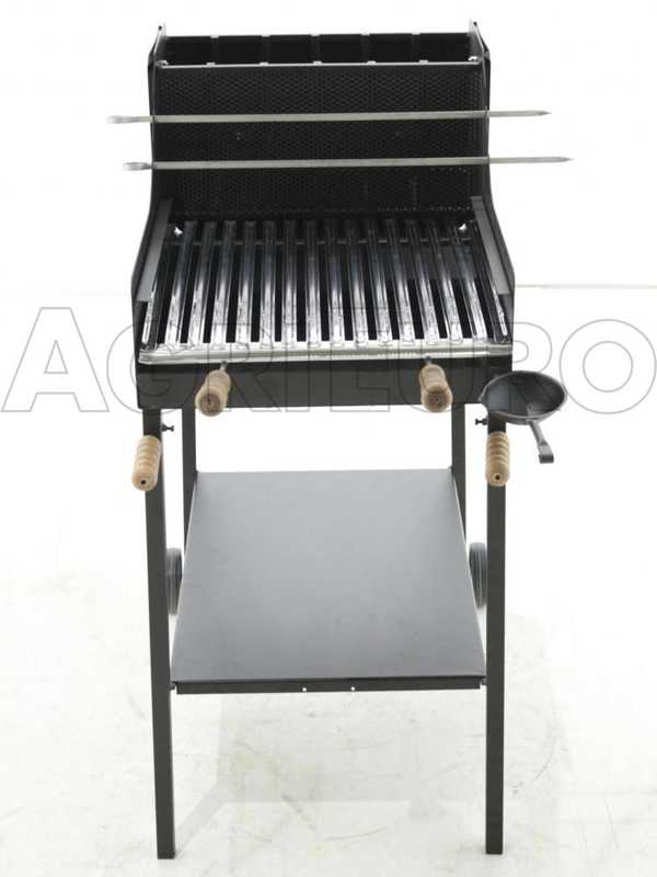 Cruccolini Fuocone Inox - Barbacoa de le&ntilde;a y carb&oacute;n de hierro artesanal